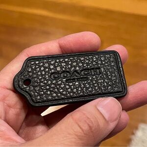 Coach leather tag